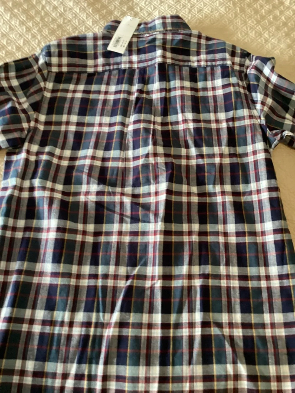 Janie and jacks nwt boys size 16 soft flannel burgundy and gray